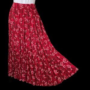 Rhythm Blue Red Crinkle Skirt